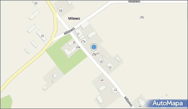 Milewo, Milewo, 15a, mapa Milewo