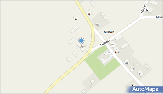 Milewo, Milewo, 19, mapa Milewo