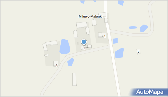 Milewo-Malonki, Milewo-Malonki, 4, mapa Milewo-Malonki