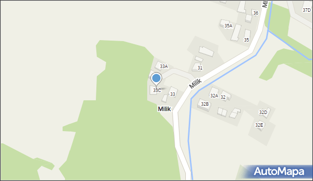 Milik, Milik, 33C, mapa Milik