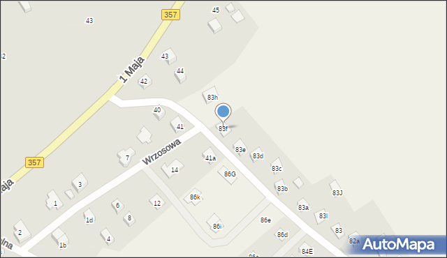 Milików, Milików, 83f, mapa Milików