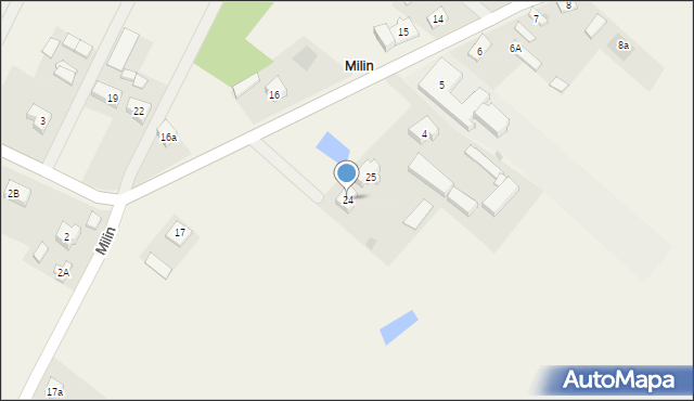 Milin, Milin, 24, mapa Milin