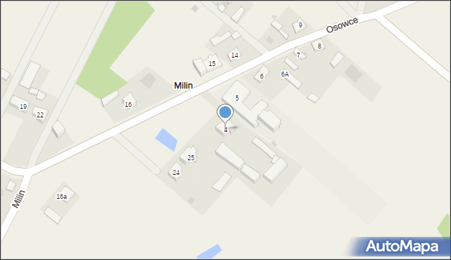 Milin, Milin, 4, mapa Milin