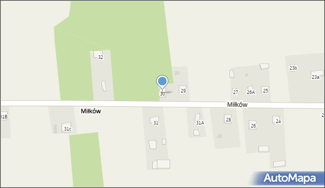 Miłków, Miłków, 30, mapa Miłków