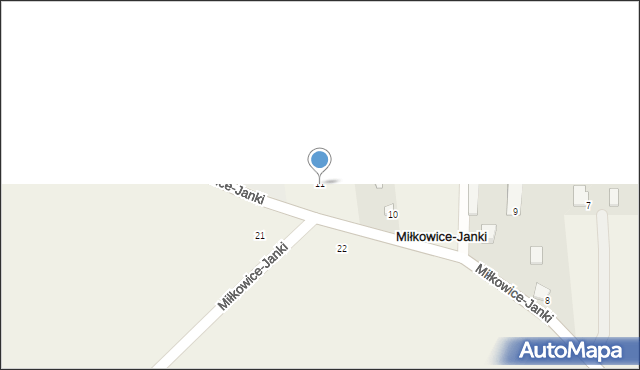 Miłkowice-Janki, Miłkowice-Janki, 11, mapa Miłkowice-Janki