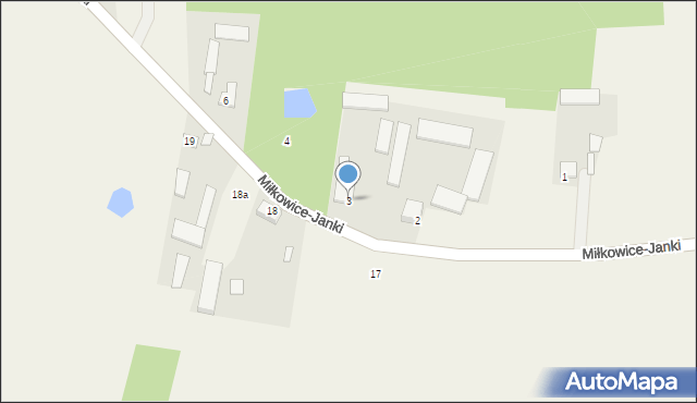 Miłkowice-Janki, Miłkowice-Janki, 3, mapa Miłkowice-Janki