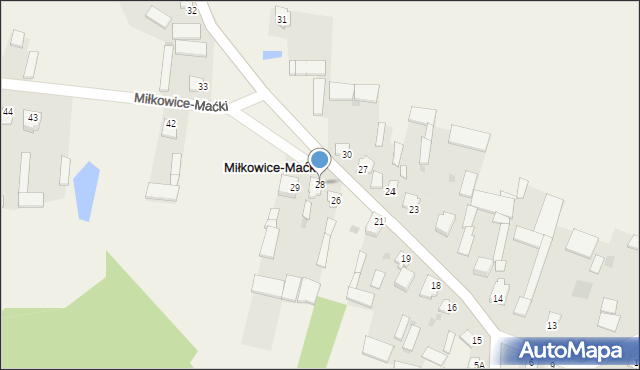 Miłkowice-Maćki, Miłkowice-Maćki, 28, mapa Miłkowice-Maćki