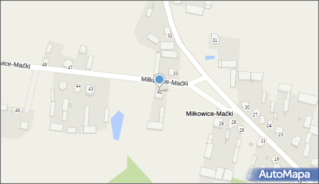 Miłkowice-Maćki, Miłkowice-Maćki, 43, mapa Miłkowice-Maćki