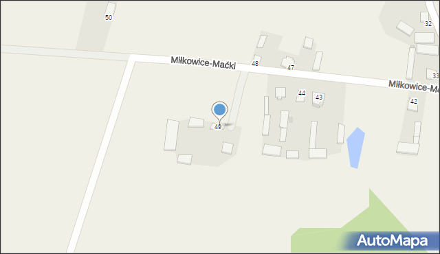 Miłkowice-Maćki, Miłkowice-Maćki, 50, mapa Miłkowice-Maćki