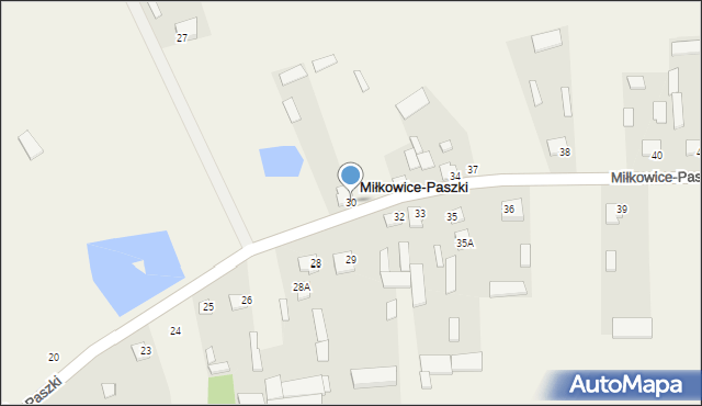 Miłkowice-Paszki, Miłkowice-Paszki, 30, mapa Miłkowice-Paszki