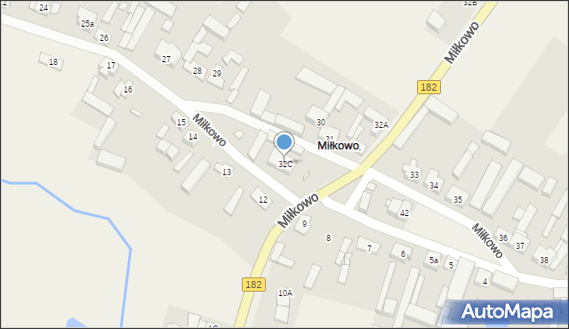 Miłkowo, Miłkowo, 32C, mapa Miłkowo