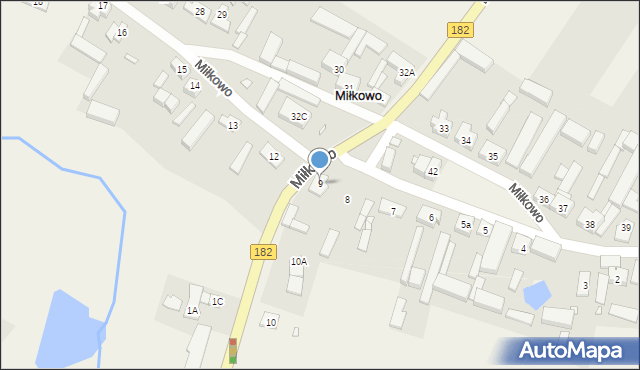 Miłkowo, Miłkowo, 9, mapa Miłkowo