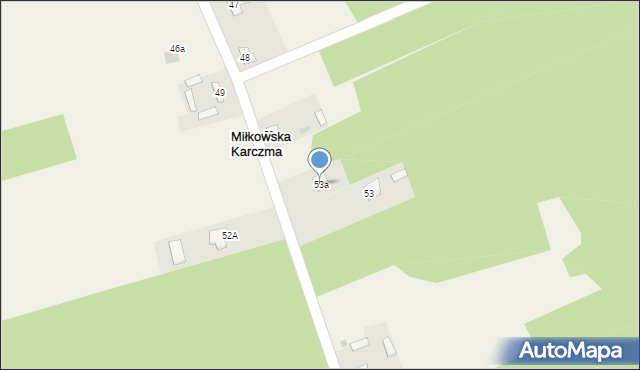 Miłkowska Karczma, Miłkowska Karczma, 53a, mapa Miłkowska Karczma