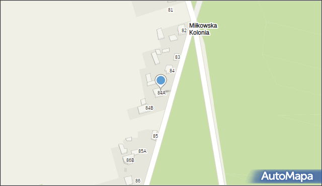 Miłkowska Karczma, Miłkowska Karczma, 84A, mapa Miłkowska Karczma