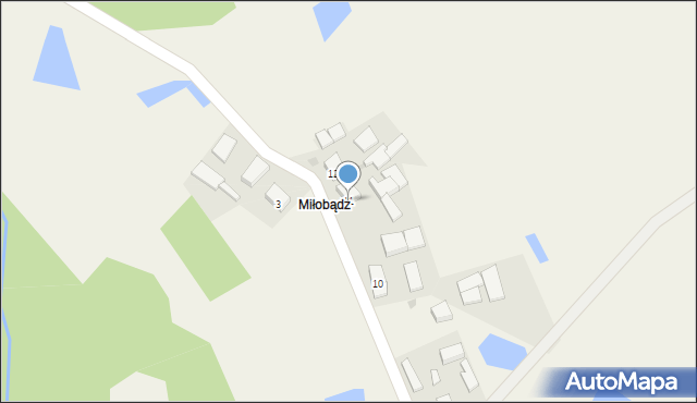 Miłobądz, Miłobądz, 11, mapa Miłobądz