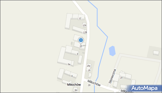 Miłochów, Miłochów, 10, mapa Miłochów