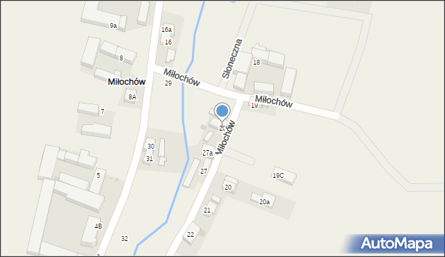 Miłochów, Miłochów, 28, mapa Miłochów