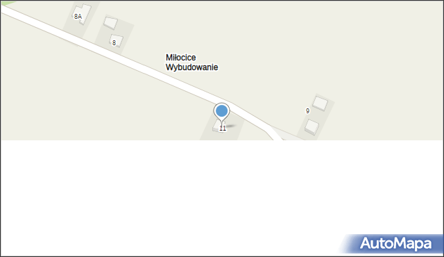 Miłocice, Miłocice, 11, mapa Miłocice