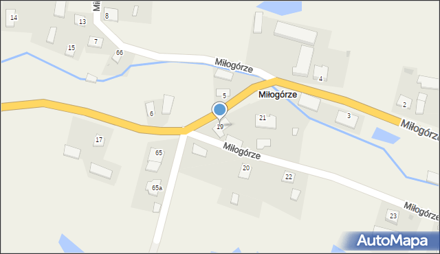 Miłogórze, Miłogórze, 19, mapa Miłogórze