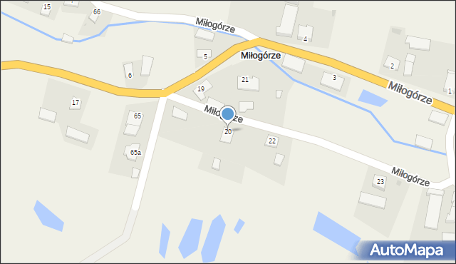 Miłogórze, Miłogórze, 20, mapa Miłogórze