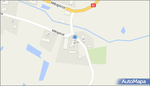 Miłogórze, Miłogórze, 24/1, mapa Miłogórze