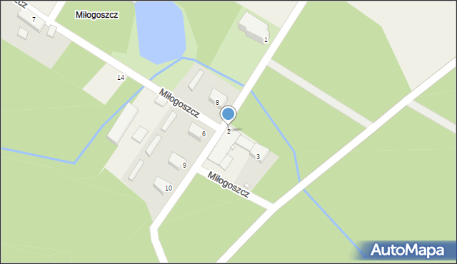 Miłogoszcz, Miłogoszcz, 2, mapa Miłogoszcz