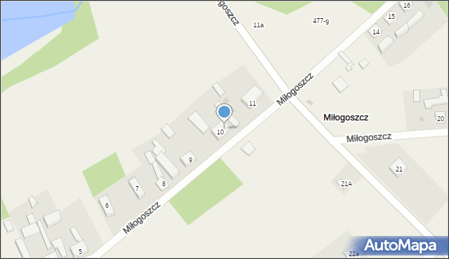 Miłogoszcz, Miłogoszcz, 10a, mapa Miłogoszcz