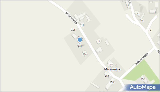 Miłonowice, Miłonowice, 11b, mapa Miłonowice