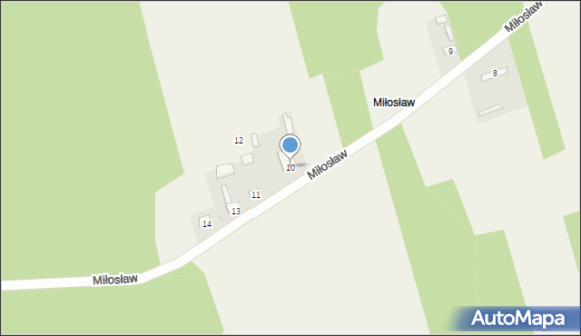 Miłosław, Miłosław, 10, mapa Miłosław