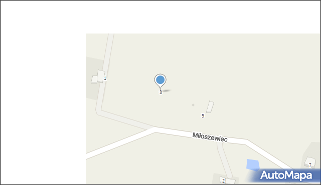 Miłoszewiec, Miłoszewiec, 3, mapa Miłoszewiec