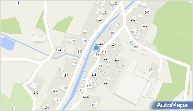 Miłoszów, Miłoszów, 113, mapa Miłoszów