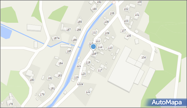 Miłoszów, Miłoszów, 116, mapa Miłoszów