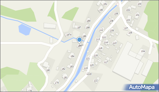 Miłoszów, Miłoszów, 185, mapa Miłoszów