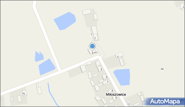 Miłoszowice, Miłoszowice, 3, mapa Miłoszowice