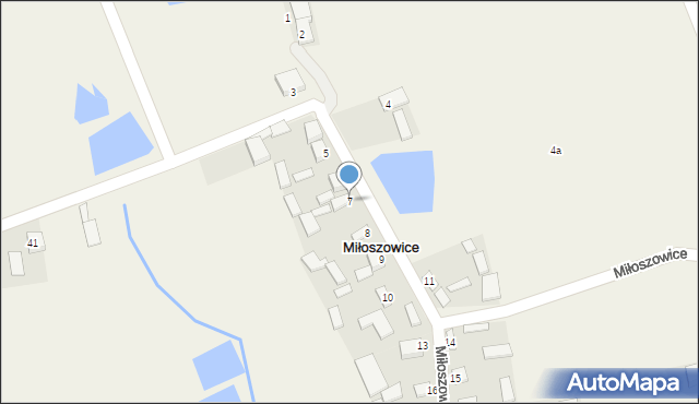 Miłoszowice, Miłoszowice, 7, mapa Miłoszowice