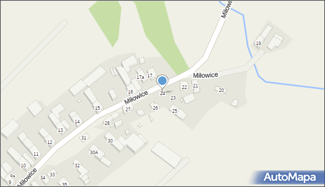 Miłowice, Miłowice, 24, mapa Miłowice