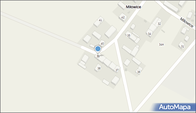 Miłowice, Miłowice, 39, mapa Miłowice