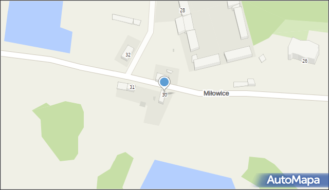 Miłowice, Miłowice, 30, mapa Miłowice