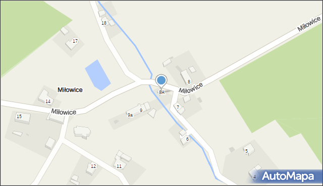 Miłowice, Miłowice, 8A, mapa Miłowice