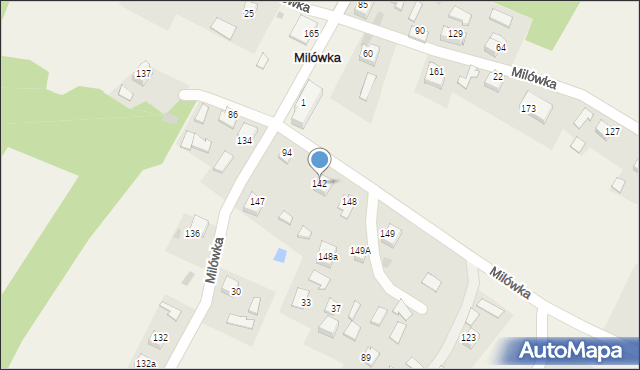 Milówka, Milówka, 142, mapa Milówka