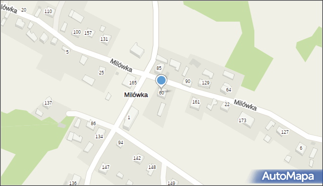 Milówka, Milówka, 60, mapa Milówka