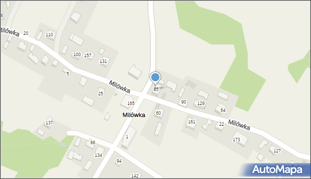 Milówka, Milówka, 85, mapa Milówka