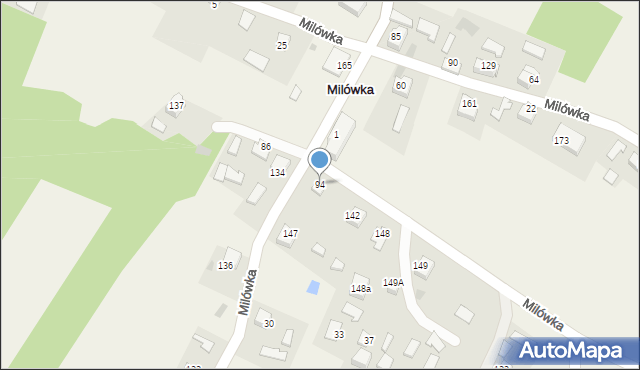 Milówka, Milówka, 94, mapa Milówka