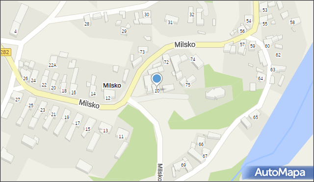 Milsko, Milsko, 10, mapa Milsko
