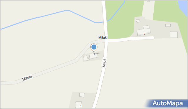 Miłuki, Miłuki, 3, mapa Miłuki