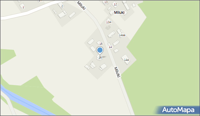 Miluki, Miluki, 15, mapa Miluki