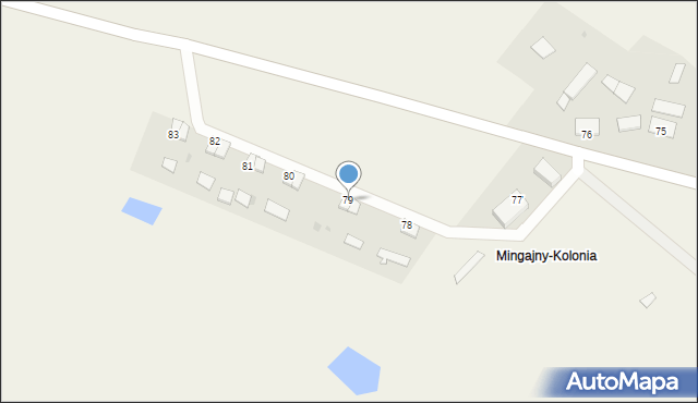 Mingajny, Mingajny, 79/2, mapa Mingajny