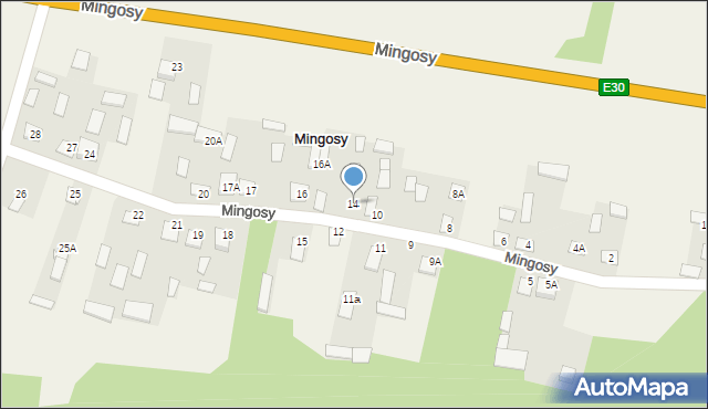 Mingosy, Mingosy, 14, mapa Mingosy
