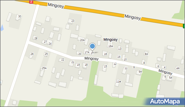 Mingosy, Mingosy, 17, mapa Mingosy