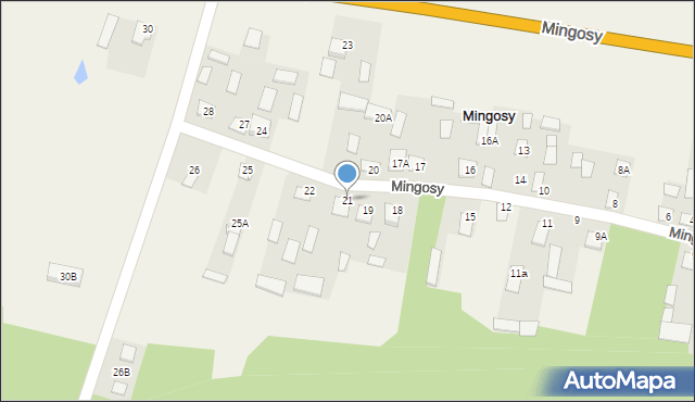 Mingosy, Mingosy, 21, mapa Mingosy